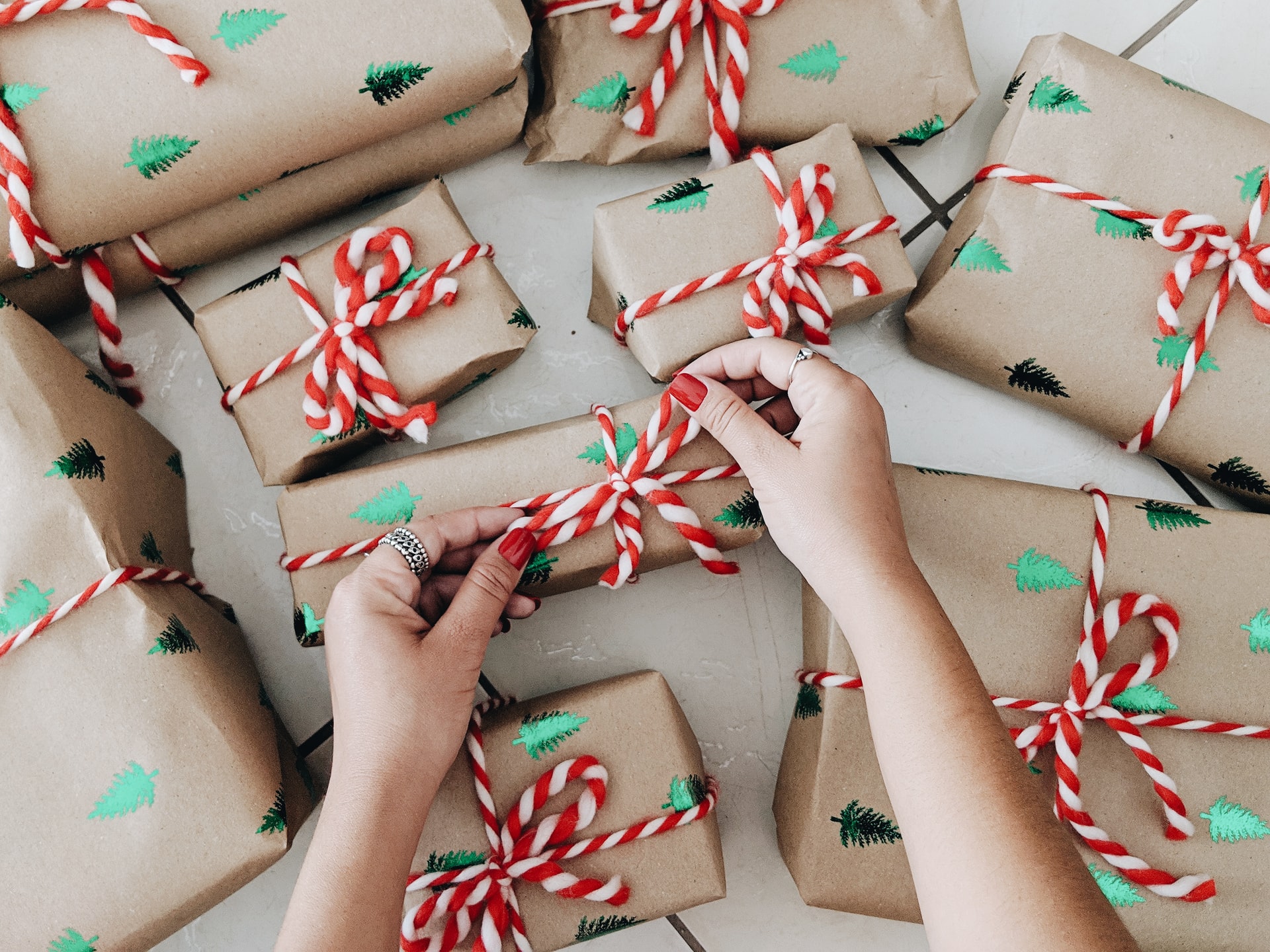 Wrapping Christmas presents